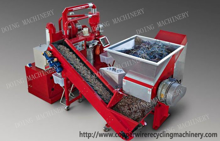 scrap copper granulator cable wire recycling machine