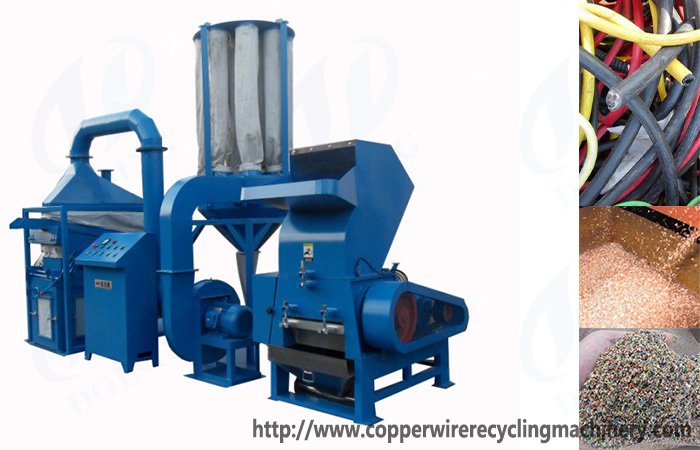 Waste copper cable recycling equipment