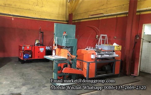 One set stripping type radiator separator machine successfully put into production in Singapore
