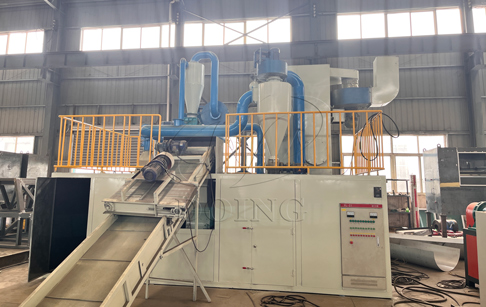 The client from Henan China ordered a 1000kg/h e waste recycling machine and 2 PCB dismantling machines from DOING Company