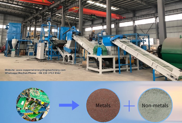 waste printed circuit board recycling machine