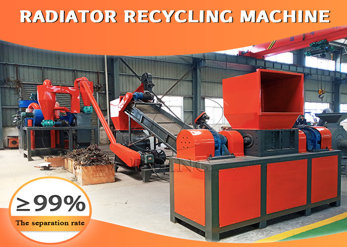 Radiator recycling machine
