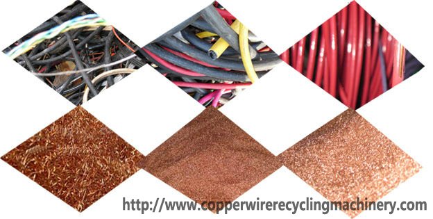 waste cable and wire reycling machine