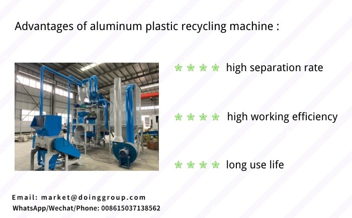 aluminum plastic separation recycling machine